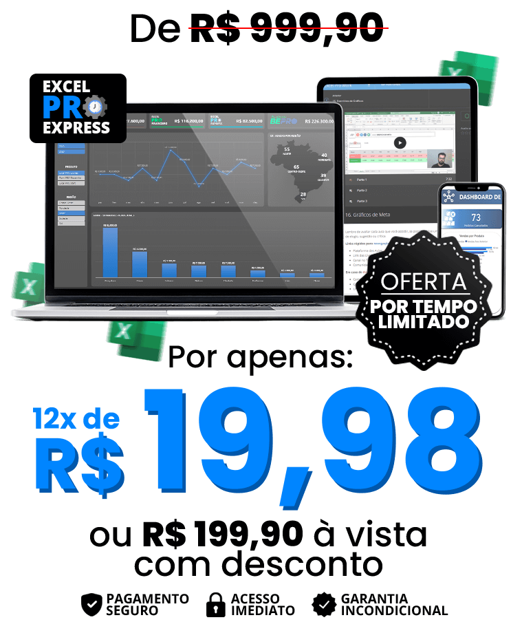 Excel Express Excel Rápido, Direto ao Ponto e Completo - Excel Pro Express